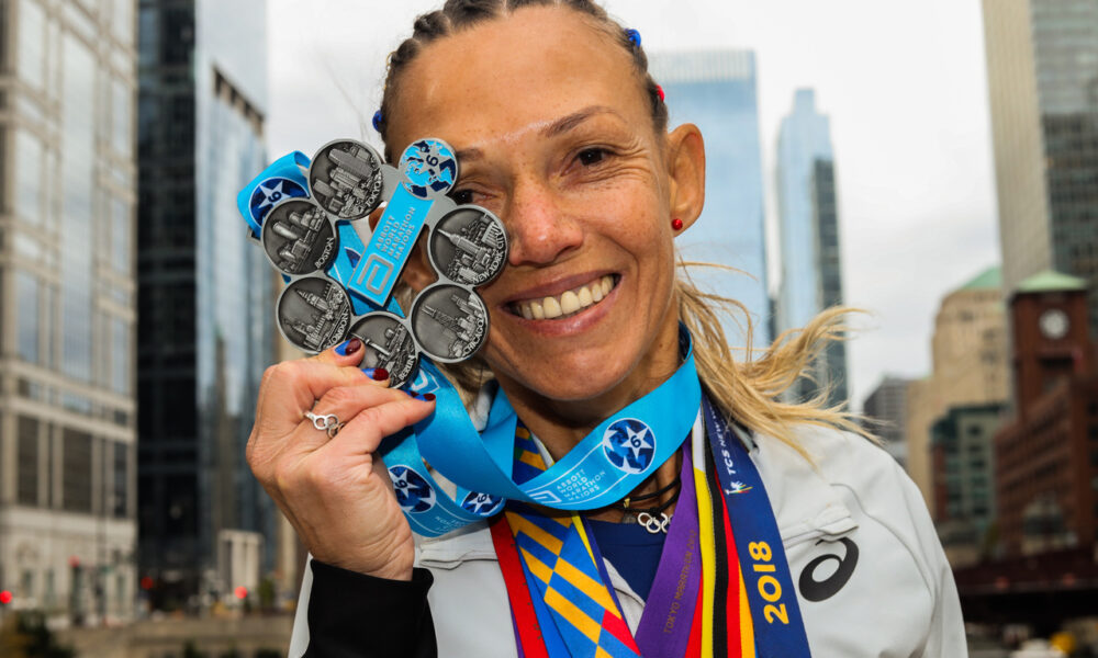 Adriana Silva conquista sua mandala exclusiva ao completar sua sexta maratona major em Chicago