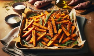 Batata Doce Assada com Alecrim