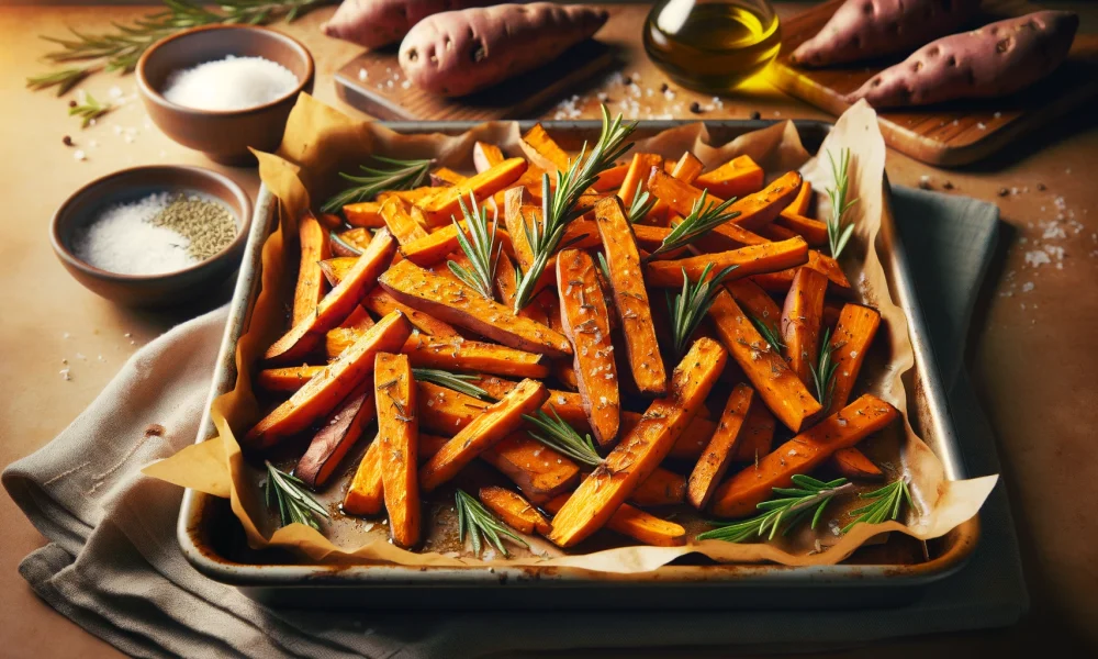 Batata Doce Assada com Alecrim