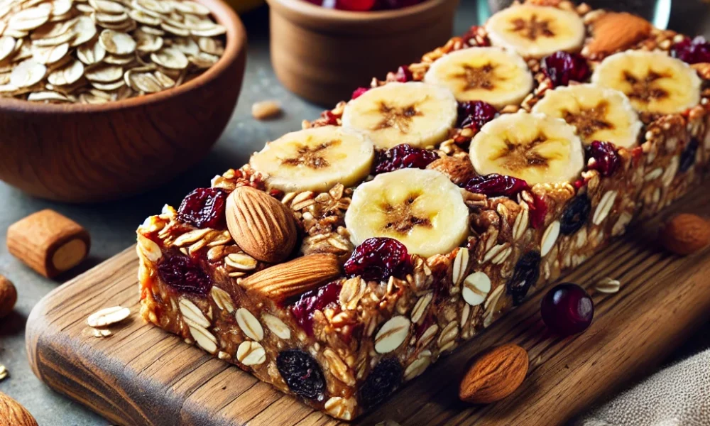 Receita Fit: Barrinhas de Aveia e Banana com Amêndoas