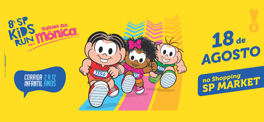 Seven Boys patrocina corrida infantil da Turma da Mônica 