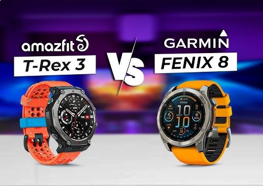 Amazfit T-Rex 3 vs Garmin Fenix 8: Qual é o melhor relógio para corredores de rua?