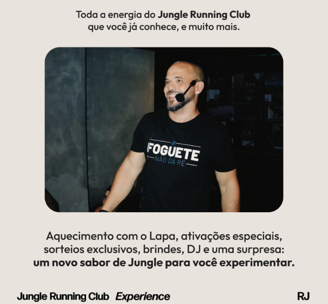 Jungle Running Club Experience chega ao Rio de Janeiro com edição especial 