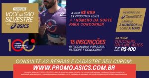Promoção “Você na São Silvestre com ASICS” leva consumidores para viver a experiência completa da 100ª São Silvestre