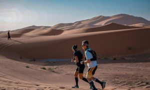 Brasileiros vivem emoções profundas no Mountain Do Deserto do Sahara