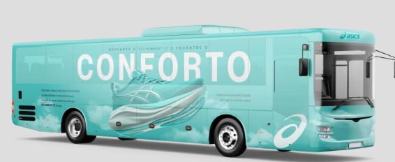 NimBUS chega à Barra Funda e ao Jardim Paulista para conectar corredores a ASICS House