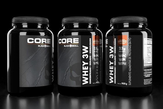 Black Skull lança linha premium CORE e estreia com o whey protein CORE 3W