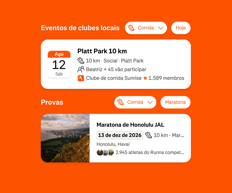Strava lança descoberta de corridas e eventos para fortalecer os treinos em grupo