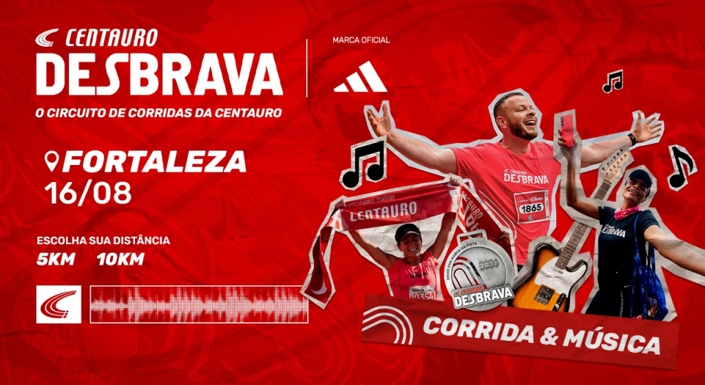 Fortaleza recebe o Centauro Desbrava, circuito de corrida que une música e esporte