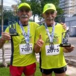Aos 74 anos, gêmeos somam 61 participações na Dez Milhas Garoto e querem cruzar a linha lado a lado